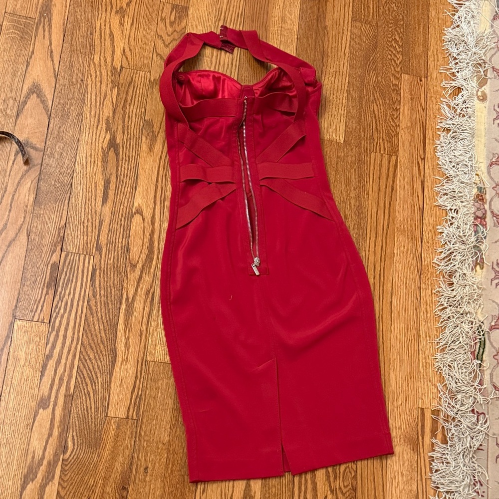 Guess by Marciano Red Midi Dress - Picture 2 of 5